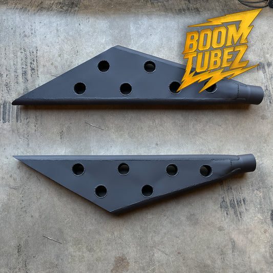 Boom Tube exhaust tip for race cars, burnout cars, stock car sound to bring back the nascar sound